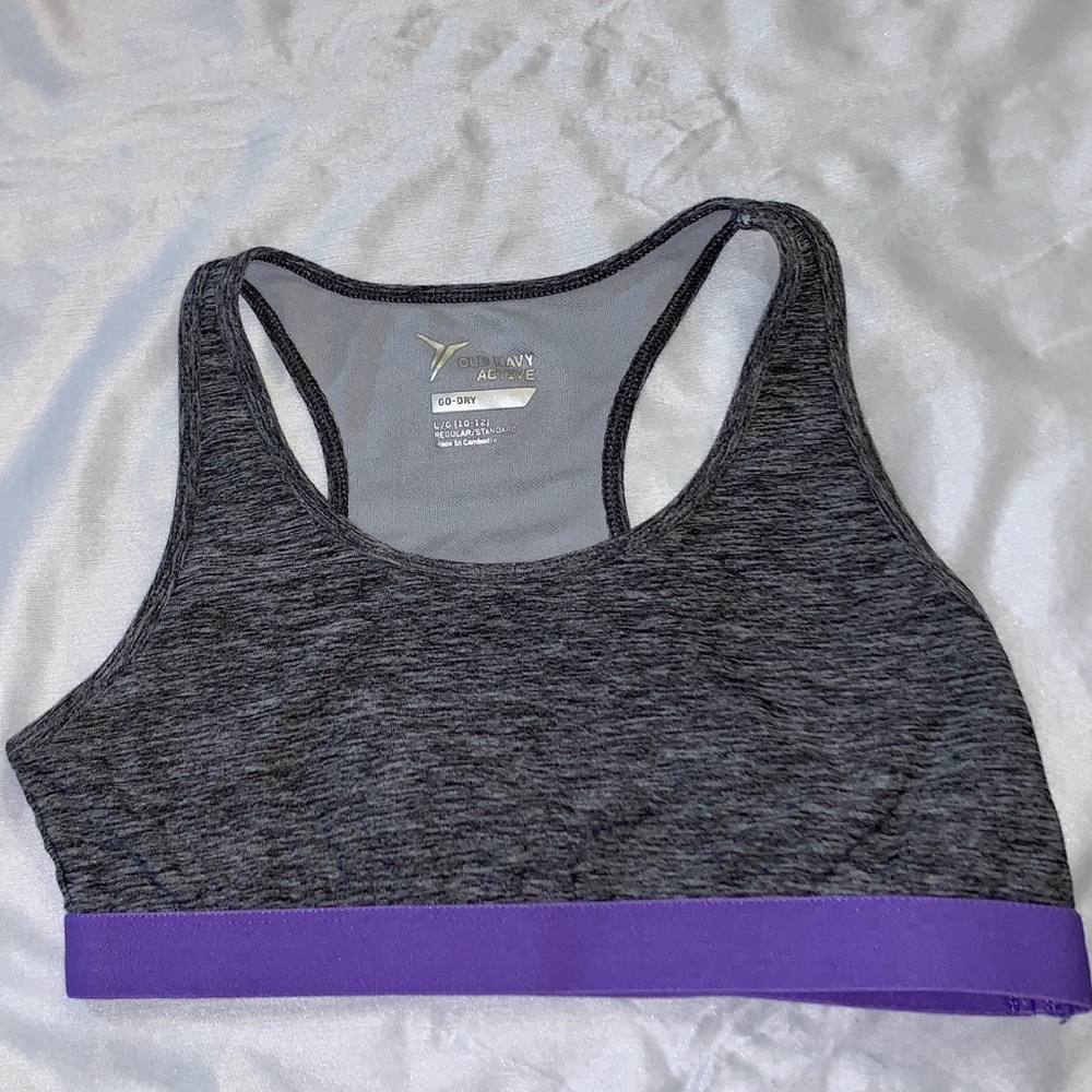 Old Navy girls Active go-dry sports bra L 10/12